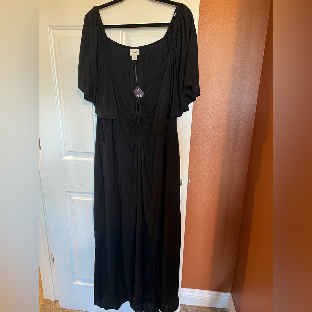 Ava & Viv Black Maxi Dress